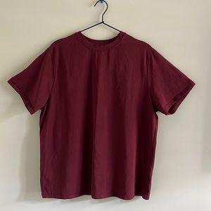 SHEIN oversized burgandy t-shirt SIZE L
